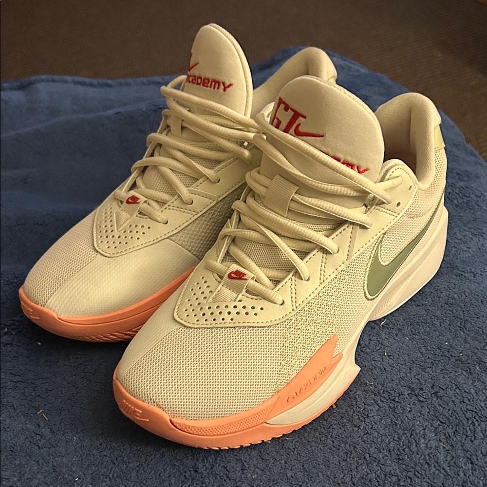Nike Academy Cream and Coral Sneakers
